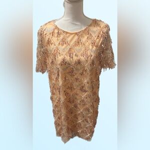 Blush Pink Medium Sequin Party Dress